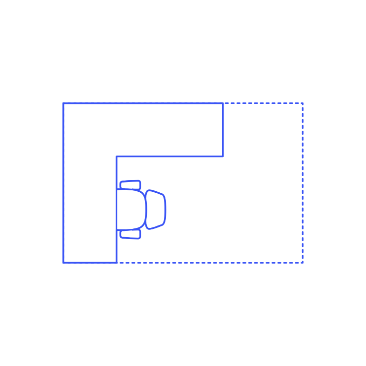 Layouts Private Offices L Shape Corner Stencil Svg Design File Free Vectors